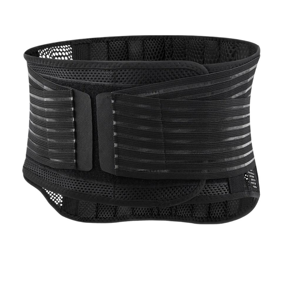 Taillenstützgürtel, atmungsaktives Korsett zur Unterstützung der Rückenwirbelsäule für Männer und Frauen XL schwarz von Joom DACH