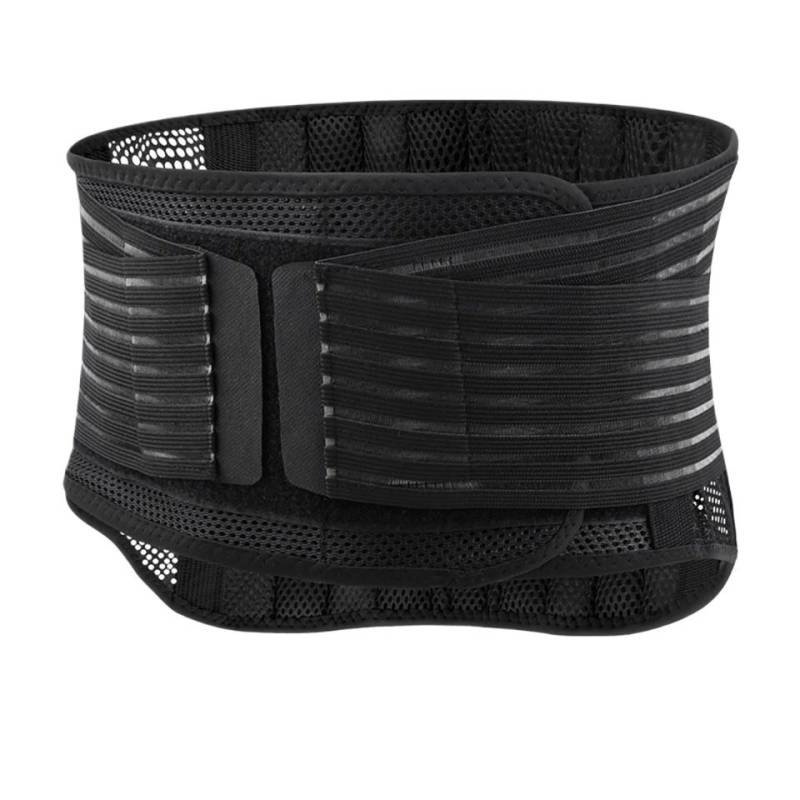 Taillenstützgürtel, atmungsaktives Korsett zur Unterstützung der Rückenwirbelsäule für Männer und Frauen XL schwarz von Joom DACH
