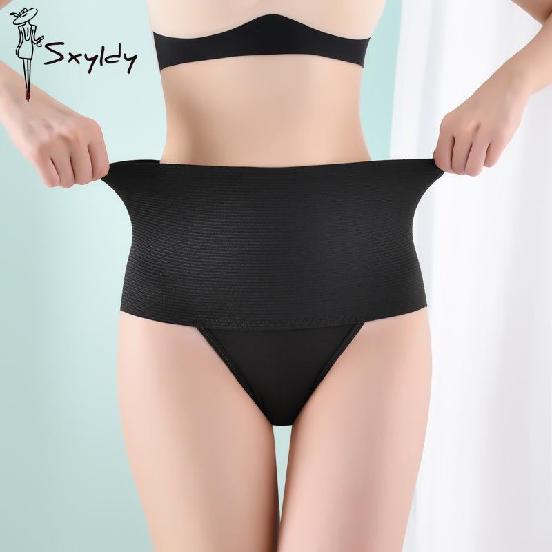 Taillentrainer, Bauchweg-Unterwäsche, hohe Taille, flacher Bauch, formendes Höschen, elastische Shapewear, Damen-Tangas, Dessous XL von Joom DACH