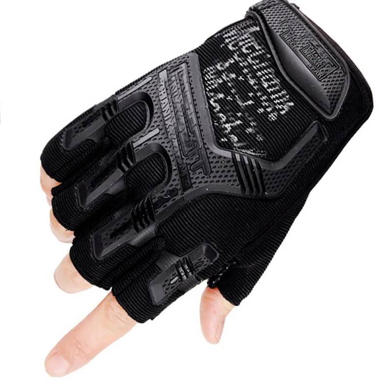 Taktische Handschuhe Halbfinger Paintball Airsoft Shot Combat Anti-Rutsch Männer Fahrrad Vollfingerhandschuhe Schutzausrüstung XL von Joom DACH