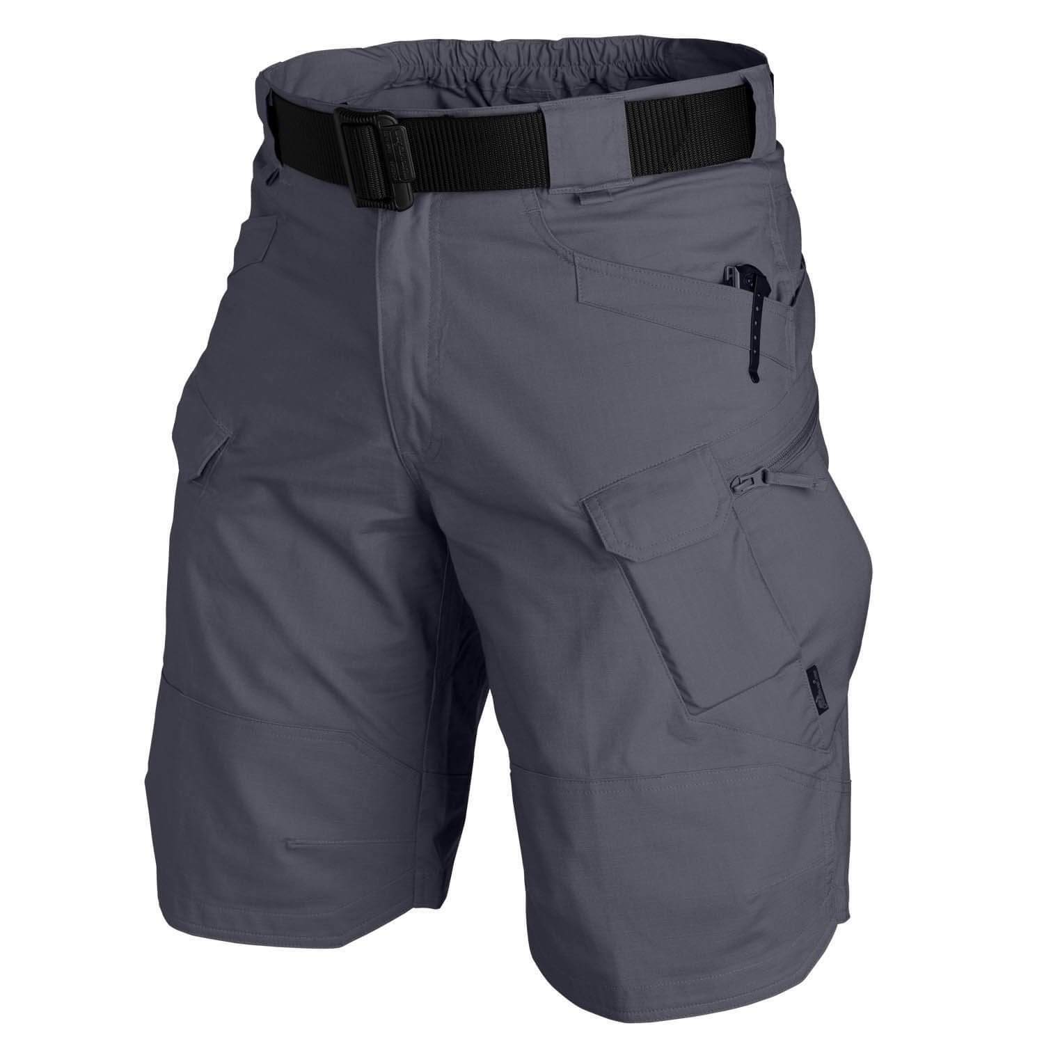 Taktische Herren-Shorts für den Außenbereich, wasserdicht, zum Wandern, mehrere Taschen, Militär-Cargo-Shorts L grau von Joom DACH