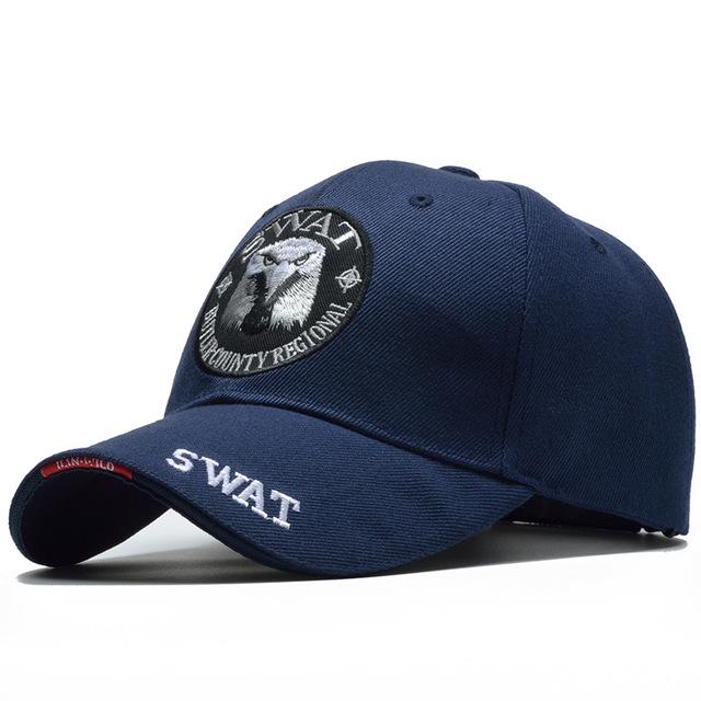 Taktische Kappe Herren Baseball Cap Army Snapback Caps Muster Trucker Cap Bone Maskulin dunkelblaue von Joom DACH