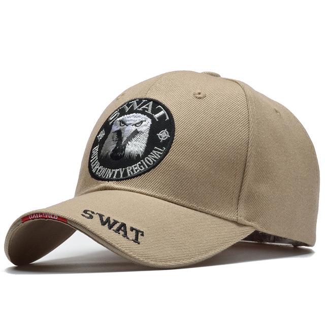 Taktische Kappe Herren Baseball Cap Army Snapback Caps Muster Trucker Cap Bone Maskulin beige von Joom DACH