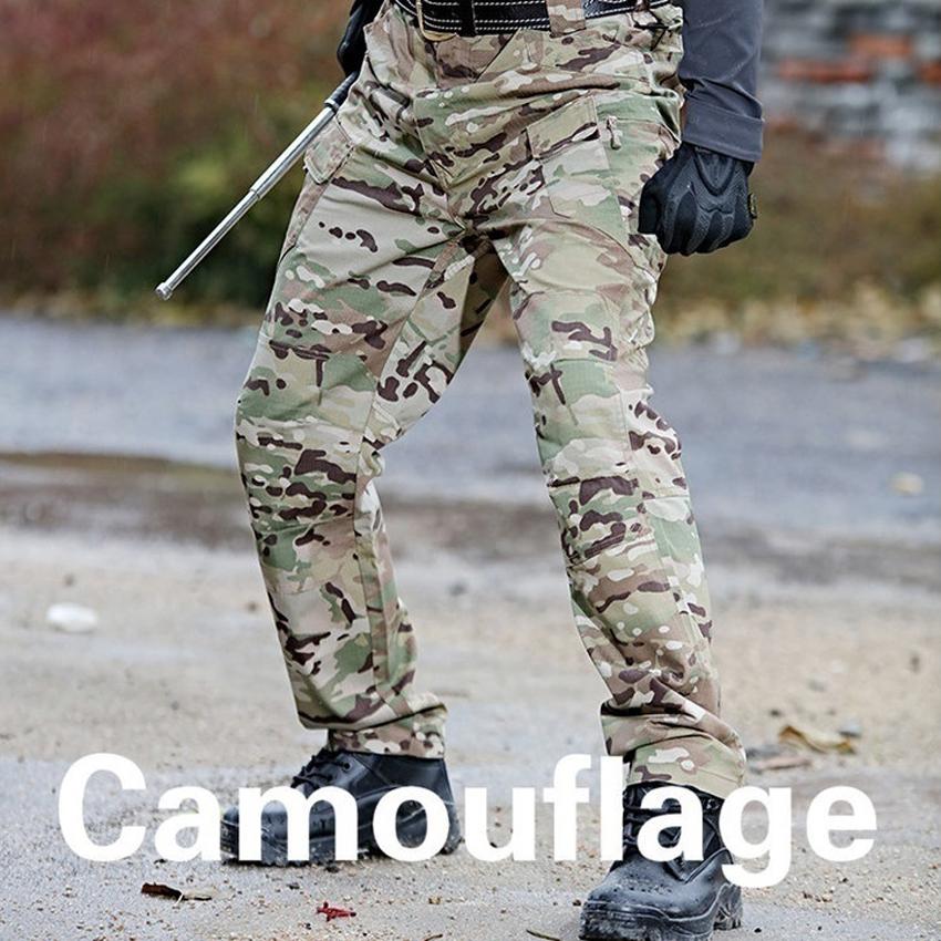 Taktische Overalls für Herren, Freizeithosen, Polizeikampf, wasserdichte Hosen mit mehreren Taschen, männliche Militärhosen, Outdoor-Wanderhosen, Übergröße S-4XL XXL camouflage von Joom DACH