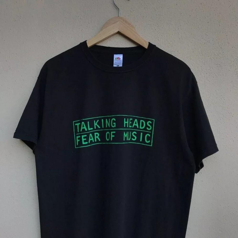 Talking Heads Fear Of Music Nachdruck Schwarz Unisex T-Shirt Herren Damen S-4XL L von Joom DACH