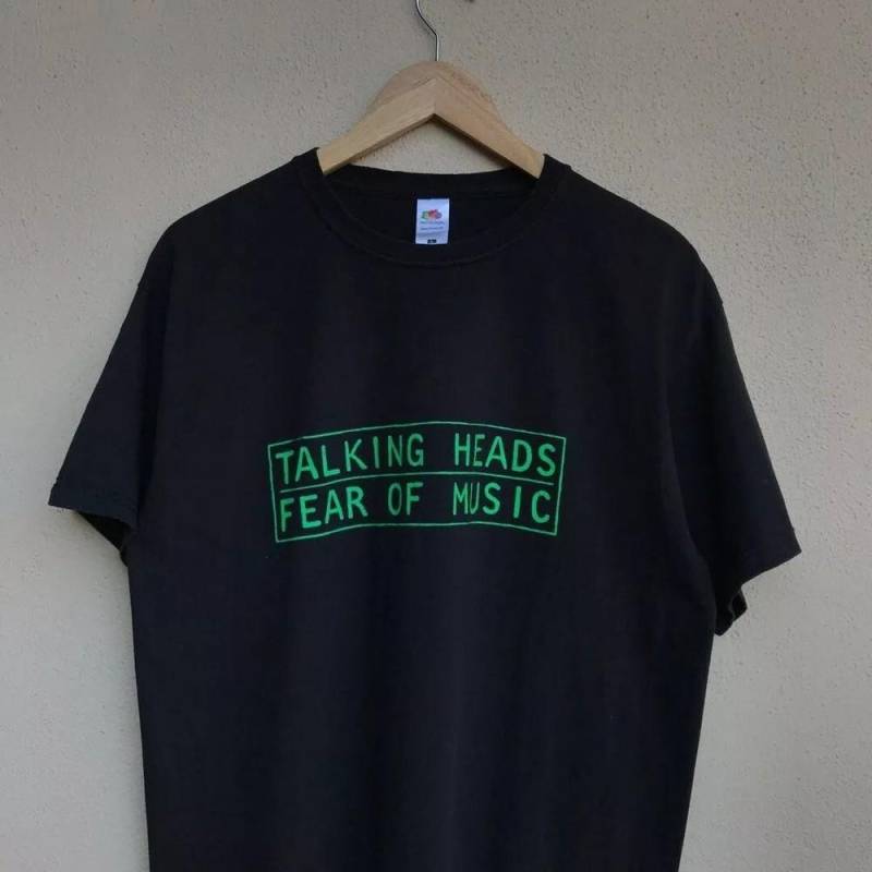 Talking Heads Fear Of Music Nachdruck Schwarz Unisex T-Shirt Herren Damen S-4XL L von Joom DACH