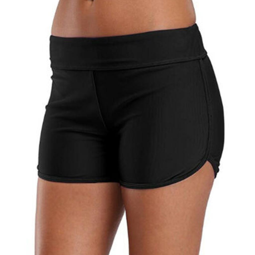 Tankini-Shorts für Damen, schwarz, blauer Boden, Bademode, Strand-Schwimmen-Bikini XL schwarz von Joom DACH