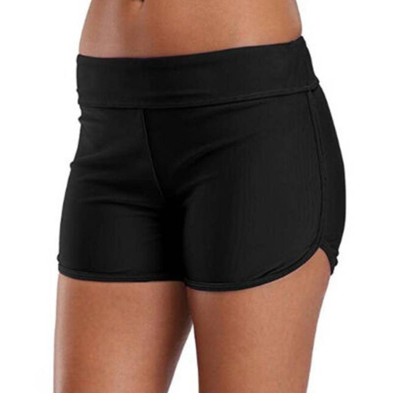 Tankini-Shorts für Damen, schwarz, blauer Boden, Bademode, Strand-Schwimmen-Bikini XL schwarz von Joom DACH