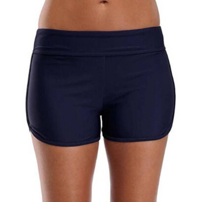 Tankini-Shorts für Damen, schwarz, blauer Boden, Bademode, Strand-Schwimmen-Bikini XXXL blau von Joom DACH