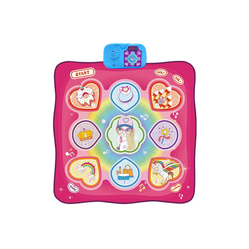 Tanzmatte Elektronisches beleuchtetes Tanzpad Multifunktionales Gamepad Outdoor-Musik-Stepping-Tanzmatte Girl rosa von Joom DACH