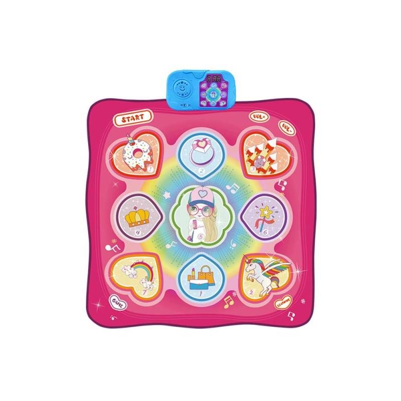Tanzmatte Elektronisches beleuchtetes Tanzpad Multifunktionales Gamepad Outdoor-Musik-Stepping-Tanzmatte Girl rosa von Joom DACH