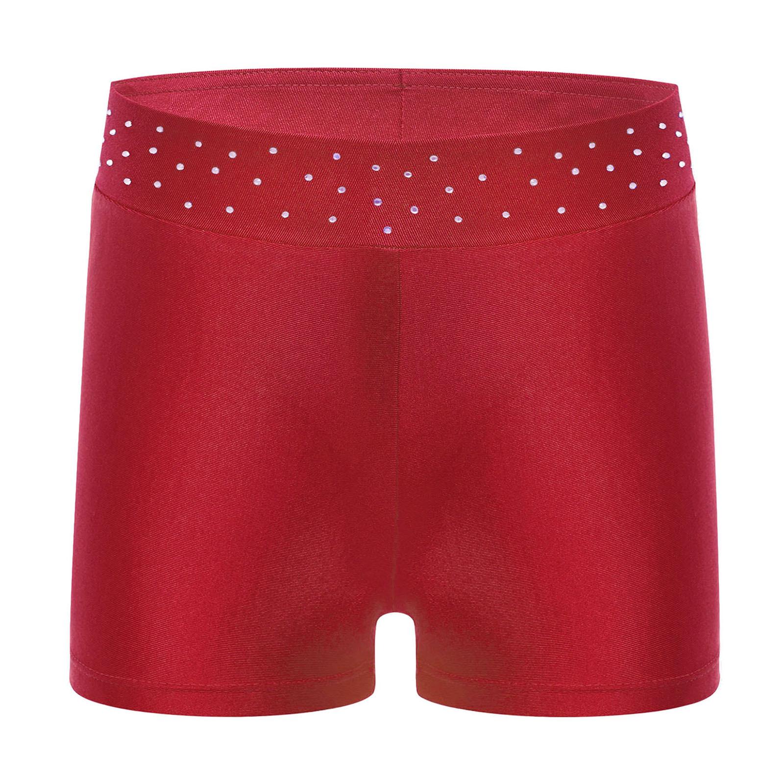 Tanzshorts für Mädchen mit glitzerndem Bund, dehnbarer Stoff für Eiskunstlauf-Akrobatik-Wettbewerbe 9-10 Years bordeaux Tanzshorts für Mädchen mit glitzerndem Bund, dehnbarer Stoff für Eiskunstlauf-Akrobatik-Wettbewerbe 9-10 Years bordeaux von Joom DACH
