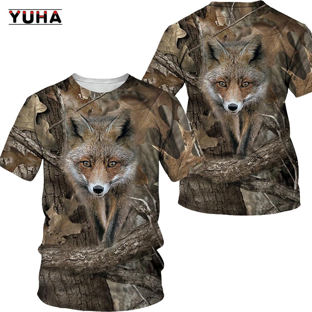 Tarnung Jagdtiere Wildschwein/Fuchs 3D T-Shirt Sommer Freizeit Herren T-Shirt Mode Straße Damen Pullover Kurzarm j XXL Tarnung Jagdtiere Wildschwein/Fuchs 3D T-Shirt Sommer Freizeit Herren T-Shirt Mode Straße Damen Pullover Kurzarm j XXL von Joom DACH