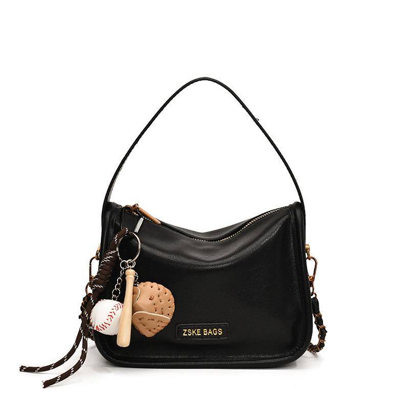 Tasche Damen Neue Vielseitige Pendler Umhängetasche Modetasche no pendant schwarz von Joom DACH