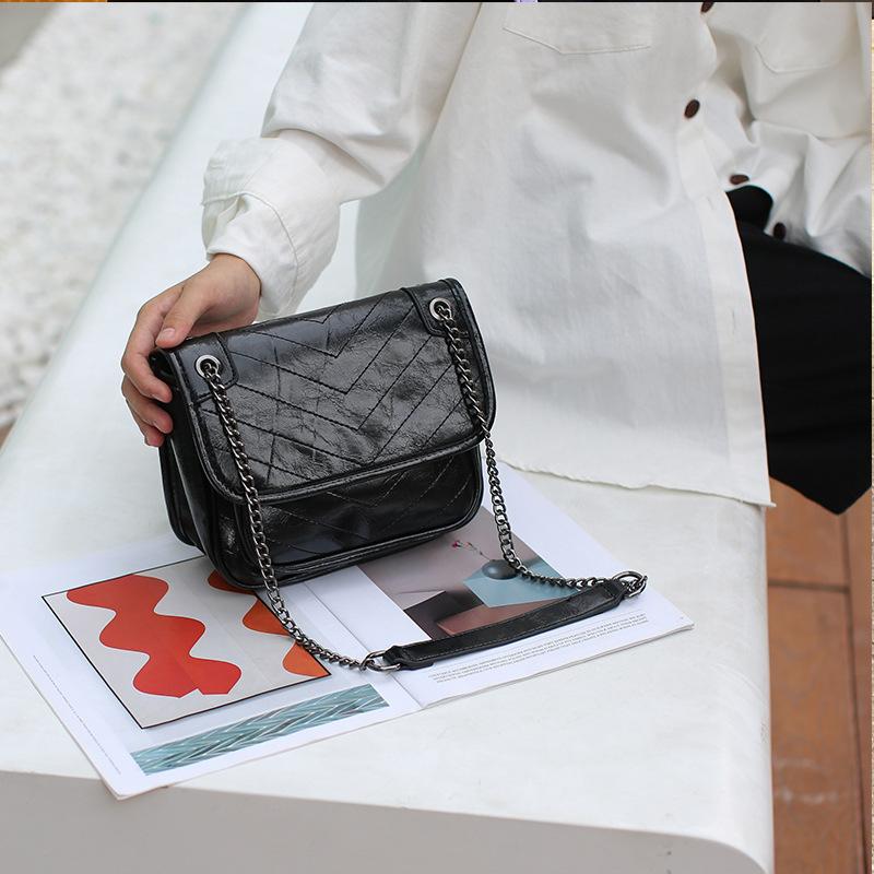 Tasche Damen Weiß Kleine Quadratische Tasche Neue Schulter Umhängetasche schwarz von Joom DACH