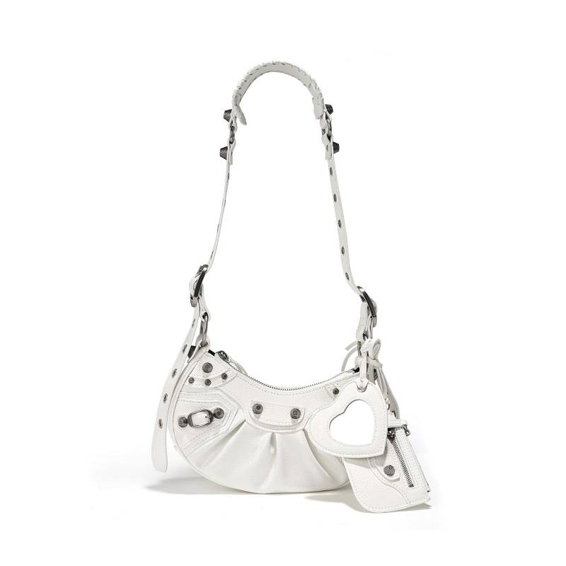 Tasche Neu Niete 3-in-1 Gefaltet Ein Schulter Crossbody Lokomotivtasche Damen Achseltasche von Joom DACH