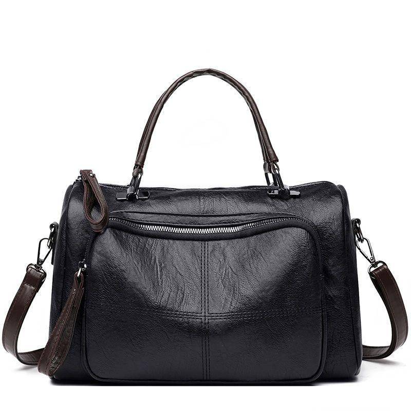 Tasche weibliche weiche Leder Schultertasche große Kapazität Handtasche Umhängetasche mittleren Alters Mutter Tasche One size von Joom DACH