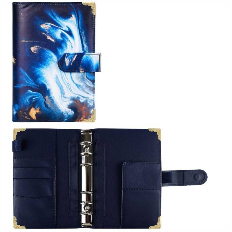 Taschen Bargeld Umschläge Bill Organizer Binder Notebook A6 Notebook Budget Binder Planer Binder Dark blue von Joom DACH