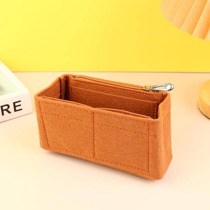 Taschen-Organizer für Mini-Taschen-Aufbewahrungstasche, die Liner-Tasche, Filz-Geldbörsen-Einsatz, Handtasche, Liner-Tasche, Filz-Innenblasentasche von Joom DACH