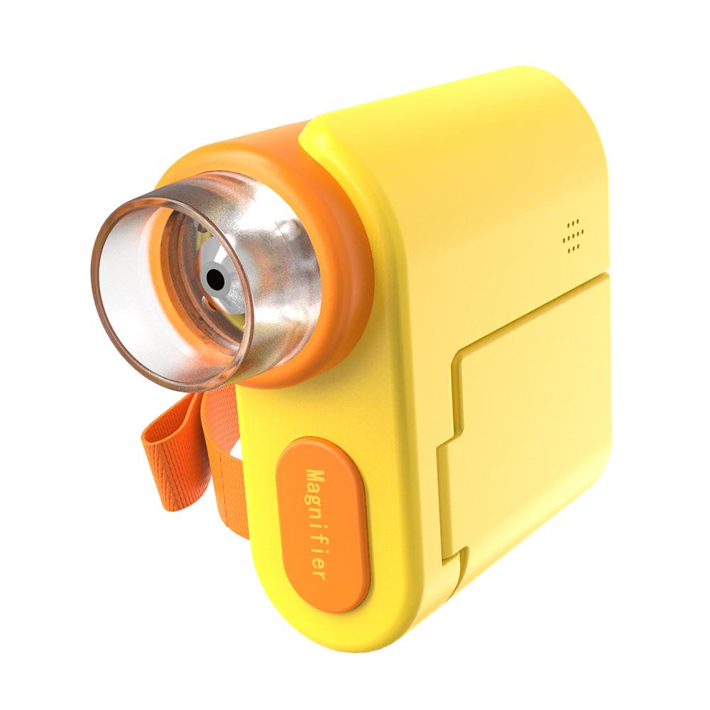 Taschenmikroskop für Kinder, tragbares Einzellinsenmikroskop, 2,0-Zoll-LED-Bildschirm, 1000 Mal gelb von Joom DACH