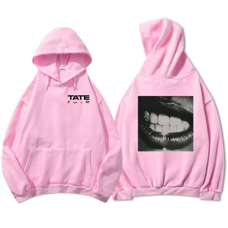 Tate McRae So Close To What Hoodies 2025 Neues Album Druck Sweatshirts Männer Frauen Kleidung Fleece Casual Unisex Streetwear M von Joom DACH