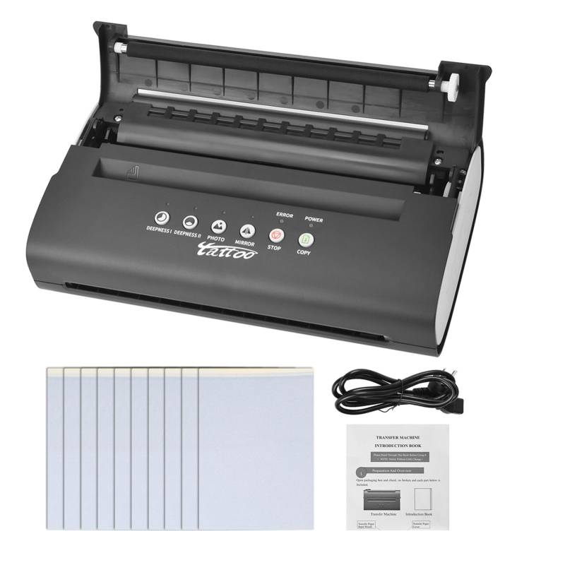 Tattoo Transfer Schablone Maschine Drucker Zeichnung Thermo Schablone Maker Kopierer Strichzeichnung Drucken EU Plug von Joom DACH