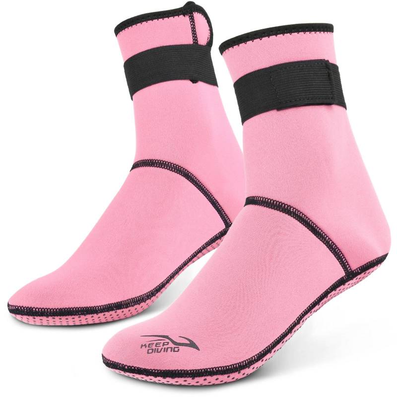 Tauchsocken, 3 mm Neopren, Strand-Wassersocken, Thermo-Neoprenanzug-Stiefel, rutschfeste Tauchsocken für Rafting, Schnorcheln, Segeln, Schwimmen M rosa Tauchsocken, 3 mm Neopren, Strand-Wassersocken, Thermo-Neoprenanzug-Stiefel, rutschfeste Tauchsocken für Rafting, Schnorcheln, Segeln, Schwimmen M rosa von Joom DACH
