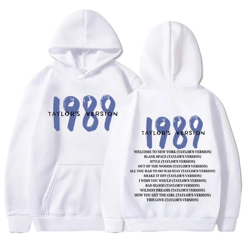 Taylor Crewc Swift 1989 Fleece-Kapuzenpullover für Herren und Damen, bedruckt, modisch, luxuriös, lässig, für Straßensport M von Joom DACH
