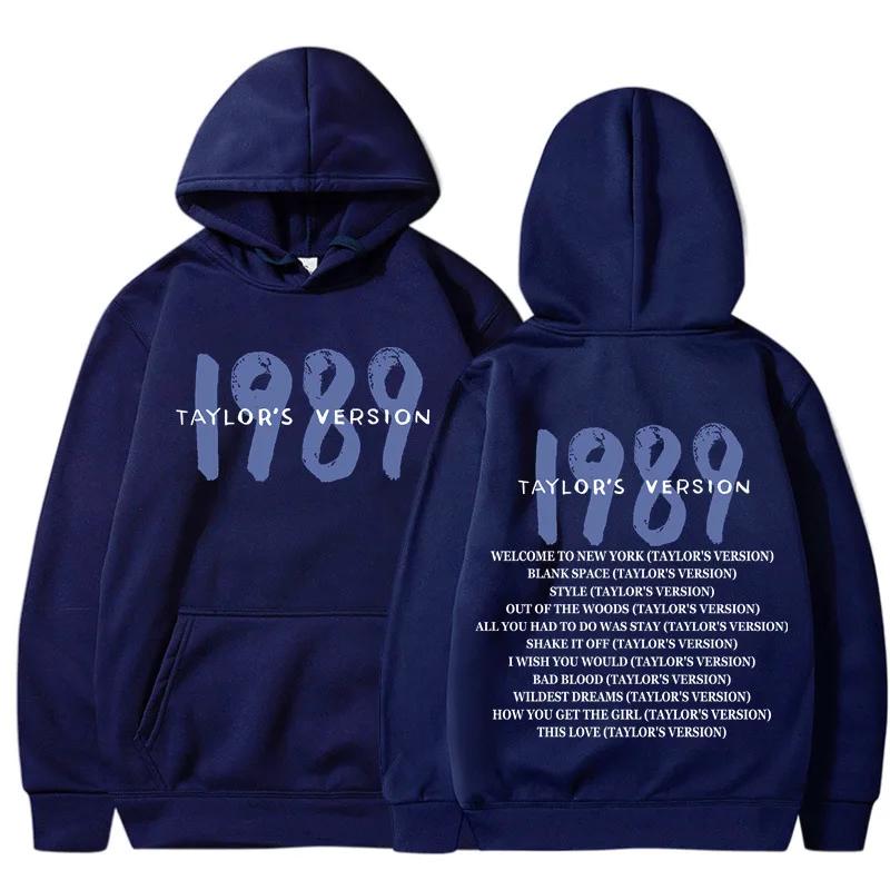 Taylor Crewc Swift 1989 Fleece-Kapuzenpullover für Herren und Damen, bedruckt, modisch, luxuriös, lässig, für Straßensport XL von Joom DACH