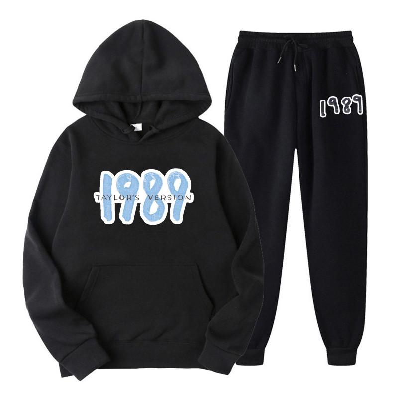 Taylor The Eras Tour Herren Sweatshirt Hoodie + Jogginghose Midnight Album Swift Print Trainingsanzug Sportbekleidung Damen Kleidung 2-teiliges Set M von Joom DACH