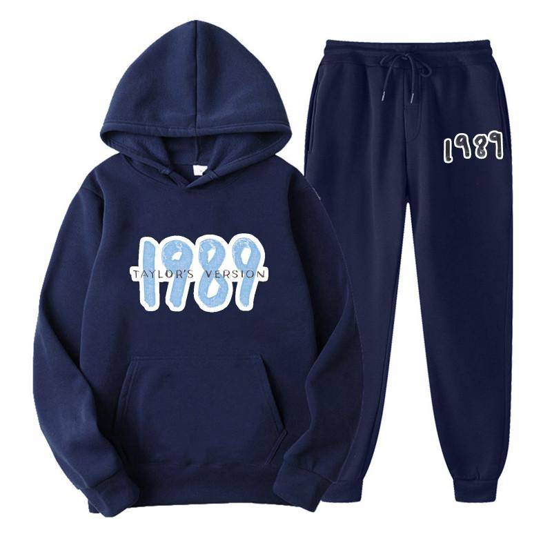 Taylor The Eras Tour Herren Sweatshirt Hoodie + Jogginghose Midnight Album Swift Print Trainingsanzug Sportbekleidung Damen Kleidung 2-teiliges Set S von Joom DACH