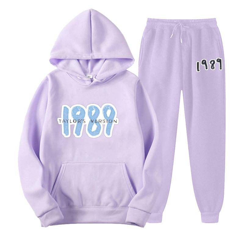 Taylor The Eras Tour Herren Sweatshirt Hoodie + Jogginghose Midnight Album Swift Print Trainingsanzug Sportbekleidung Damen Kleidung 2-teiliges Set S von Joom DACH