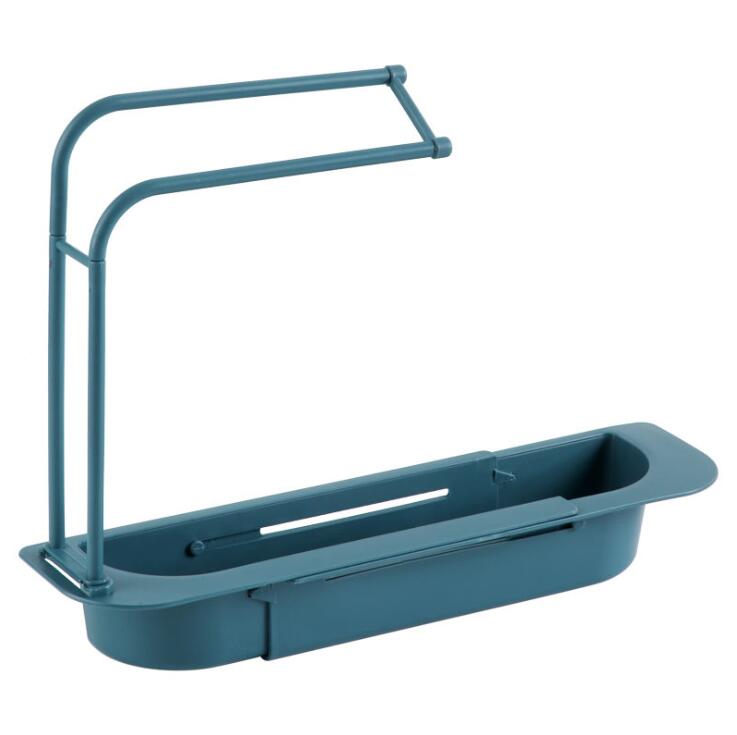 Teleskop Waschbecken Regal Küche Waschbecken Organizer Seife Schwamm Halter Waschbecken Abfluss Rack Lagerung Korb Küche Gadgets Zubehör blau von Joom DACH