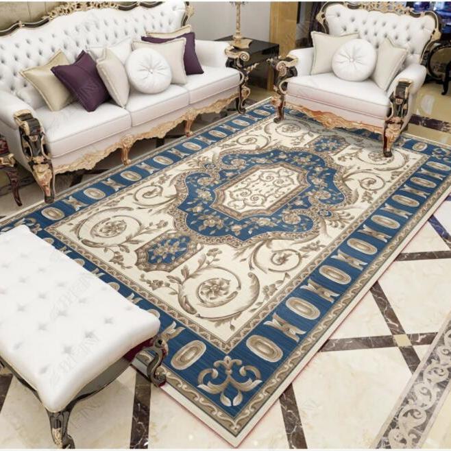 Teppich Wohnzimmer Couchtisch Bodenmatte chinesischen Stil Studie Schlafzimmer Nachttisch Home Badezimmer Dekoration rutschfeste Bodenmatte 200*300 von Joom DACH