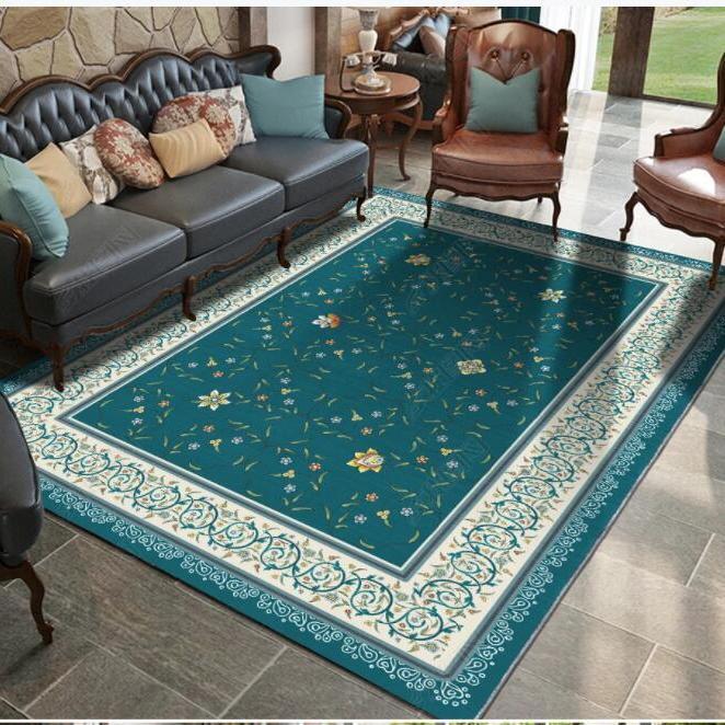 Teppich Wohnzimmer Couchtisch Bodenmatte chinesischen Stil Studie Schlafzimmer Nachttisch Home Badezimmer Dekoration rutschfeste Bodenmatte 200*300 von Joom DACH