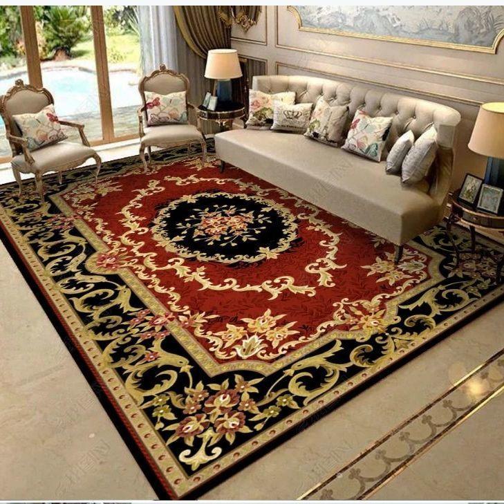 Teppich Wohnzimmer Couchtisch Bodenmatte chinesischen Stil Studie Schlafzimmer Nachttisch Home Badezimmer Dekoration rutschfeste Bodenmatte 200*300 von Joom DACH