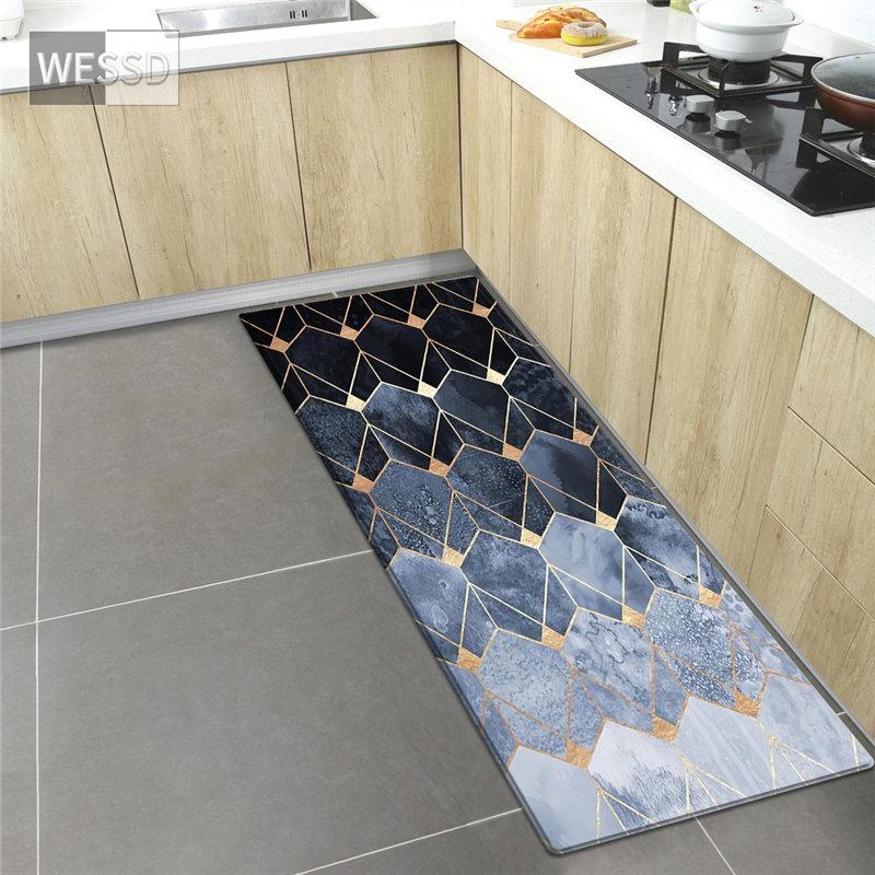 Teppich mit geometrischem Druck für Wohnzimmer, Küche, Läufer, Matte für Boden, rutschfest, waschbar, Badezimmerteppich, Fußmatte, Nachttischmatten 60x180cm Teppich mit geometrischem Druck für Wohnzimmer, Küche, Läufer, Matte für Boden, rutschfest, waschbar, Badezimmerteppich, Fußmatte, Nachttischmatten 60x180cm von Joom DACH