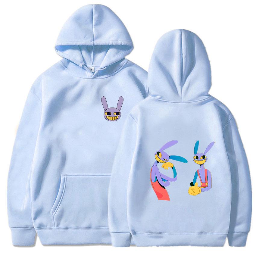 The Amazing Digital Circus Hoodies für Frauen und Männer, süße Sweatshirts mit Kaninchen-Grafik, Y2k-Kleidung, Cartoon-Cartoon, langärmelige, lockere Pullover M von Joom DACH