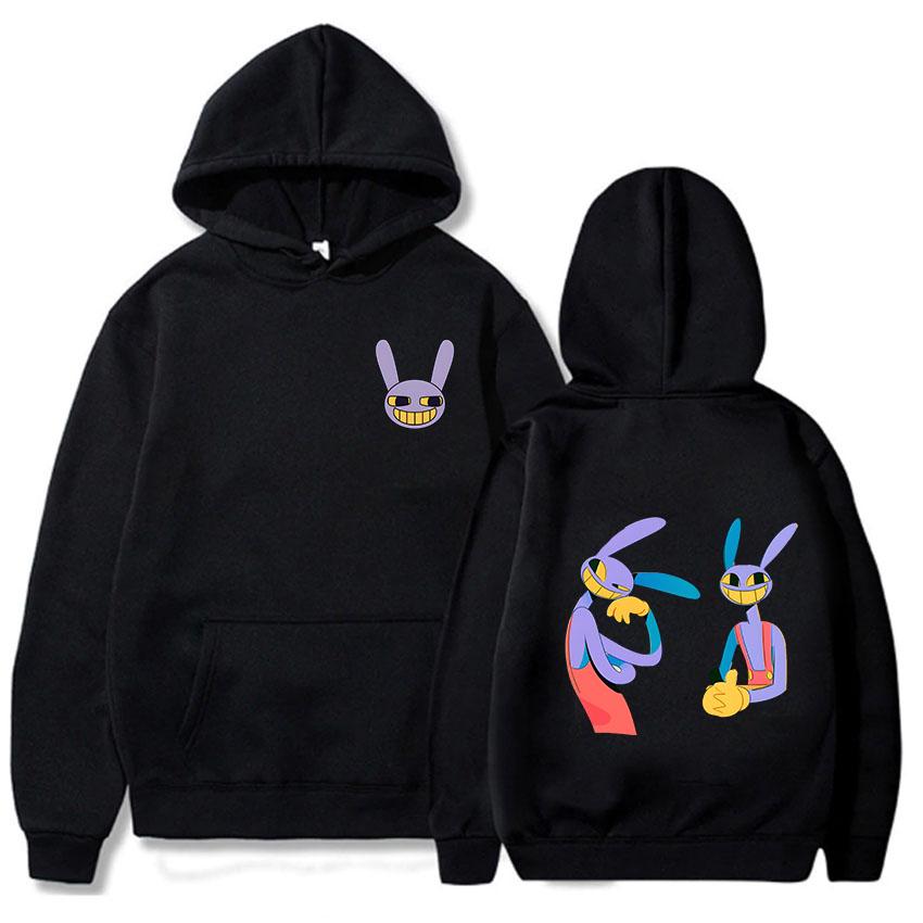 The Amazing Digital Circus Hoodies für Frauen und Männer, süße Sweatshirts mit Kaninchen-Grafik, Y2k-Kleidung, Cartoon-Cartoon, langärmelige, lockere Pullover XS schwarz The Amazing Digital Circus Hoodies für Frauen und Männer, süße Sweatshirts mit Kaninchen-Grafik, Y2k-Kleidung, Cartoon-Cartoon, langärmelige, lockere Pullover XS schwarz von Joom DACH