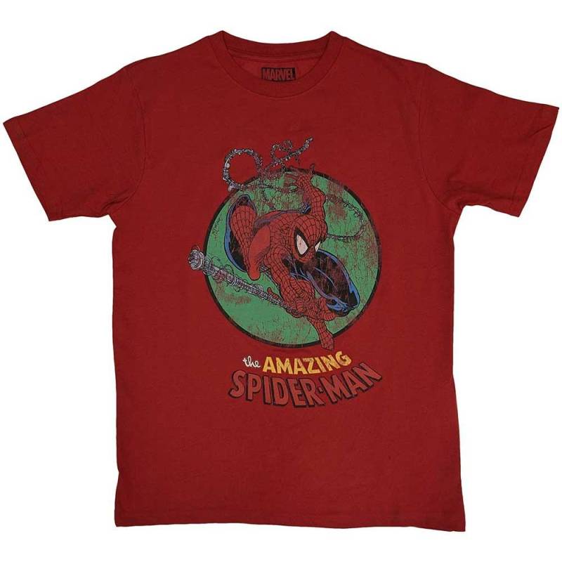 The Amazing Spider-Man Unisex-Erwachsene Web-T-Shirt L rot von Joom DACH