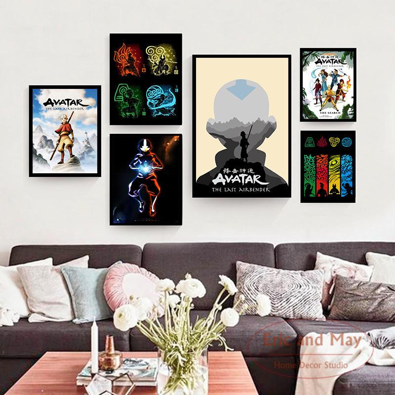 The Avatar Last Airbender Japan Anime Map Poster und Drucke Bilder an der Wand abstrakte dekorative Heimdekoration Plakat 21cm×30cm NoFrame von Joom DACH