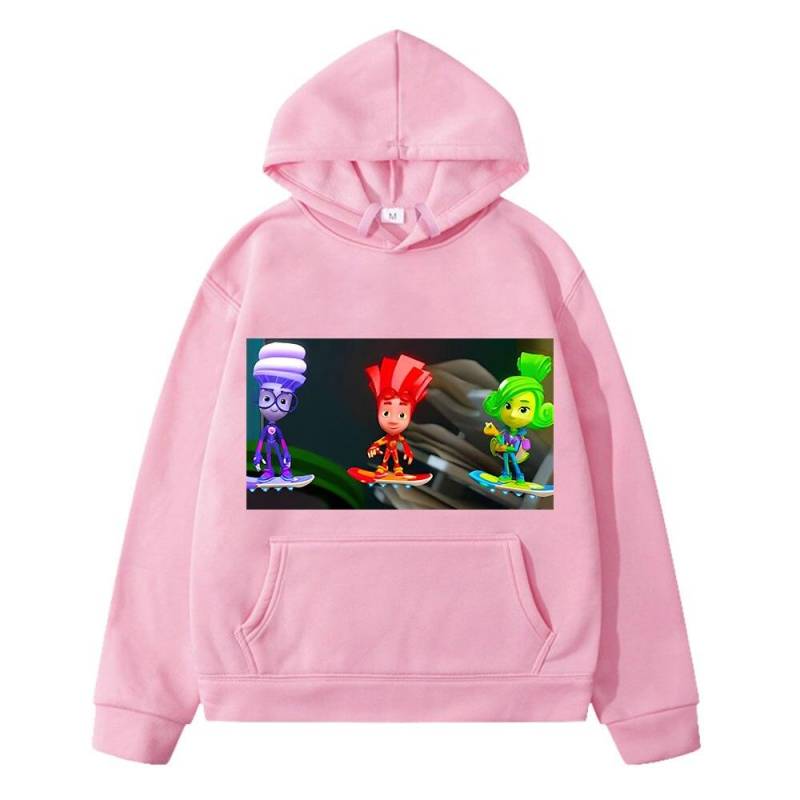 The Fixies Anime Hoodie Sweatshirt Fleece Pullover Kinderkleidung Mädchen Y2k Sudadera Jacke Herbst Casual Hoodies für Jungen und Mädchen 130 rosa von Joom DACH