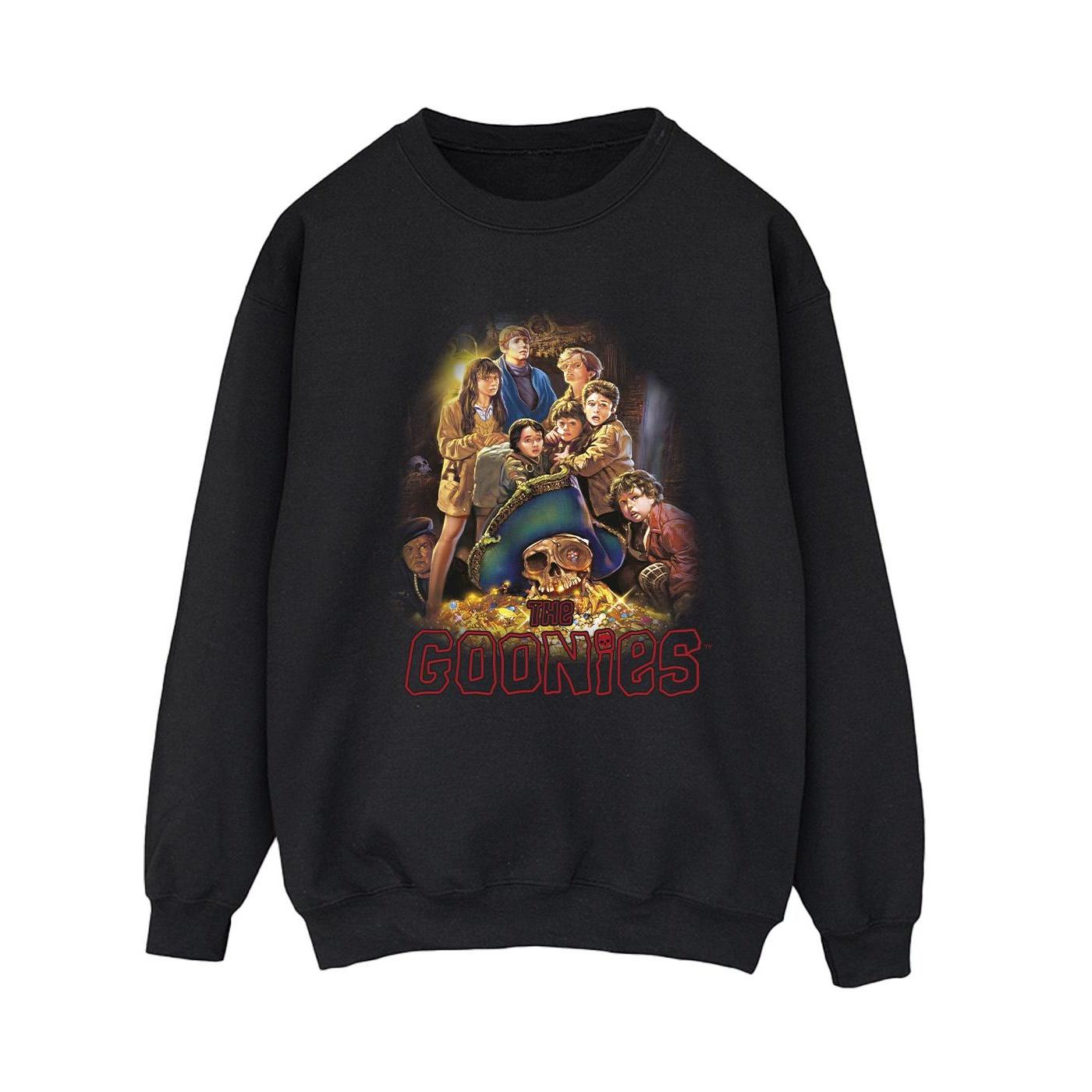 The Goonies Damen-Familien-Poster-Sweatshirt XXL schwarz von Joom DACH