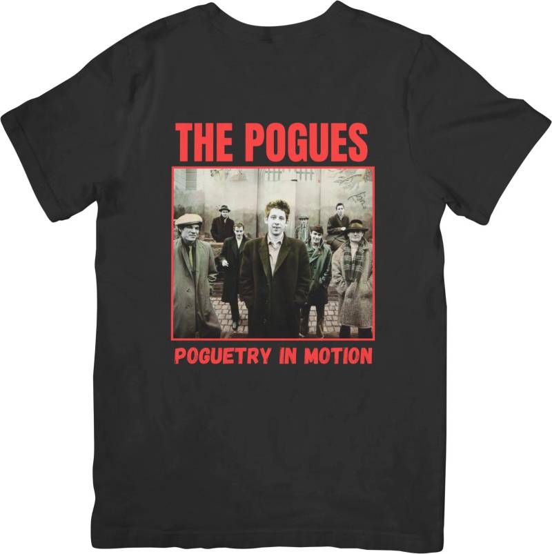 The Pogues Musik Unisex Passform geeignet für Männer & Frauen Qualitäts-Baumwoll-T-Shirt M von Joom DACH
