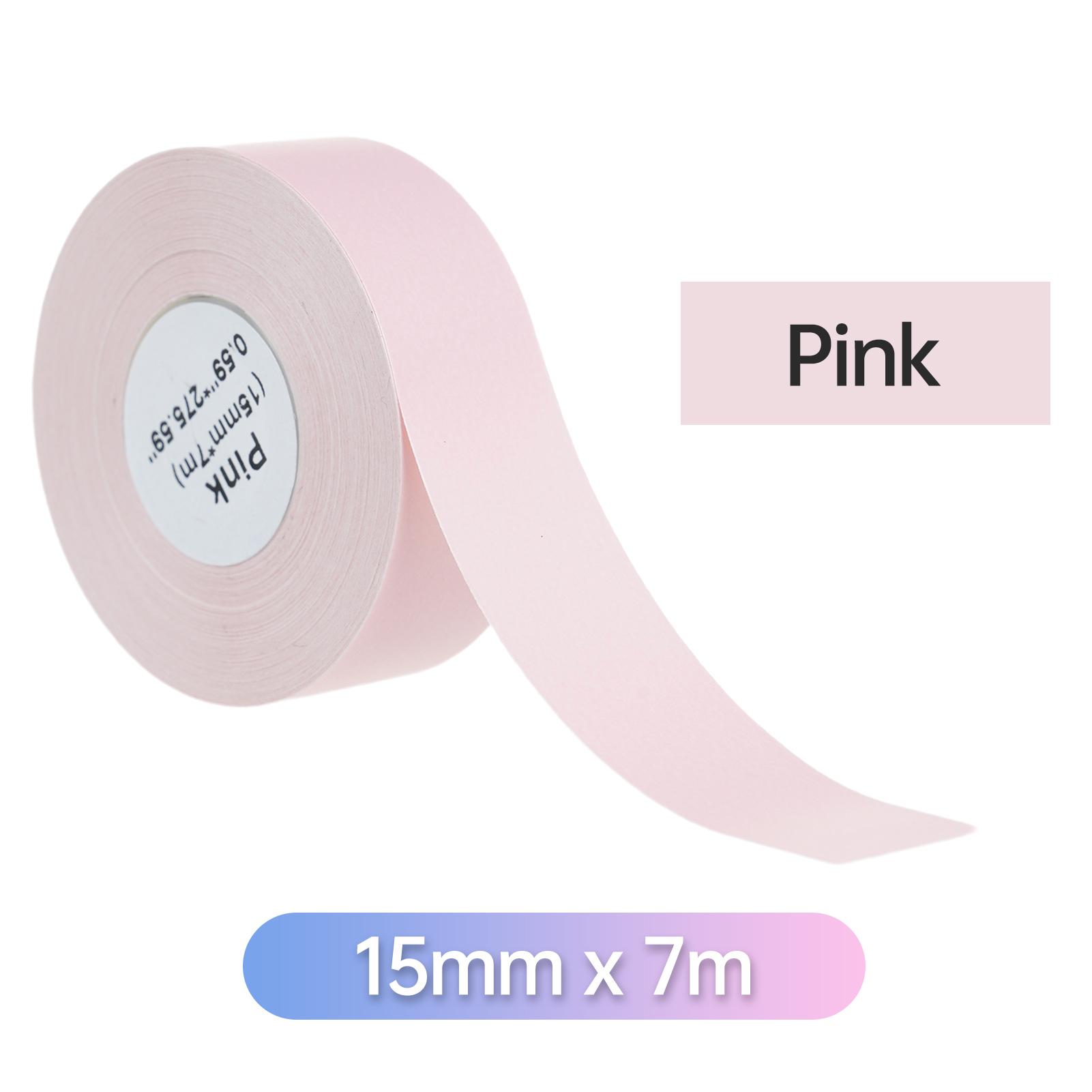 Thermo-Etikettenpapier Endlos-Etikettenband Selbstklebendes Papier Rollenaufkleber Barcode Preis Größe Name rosa von Joom DACH
