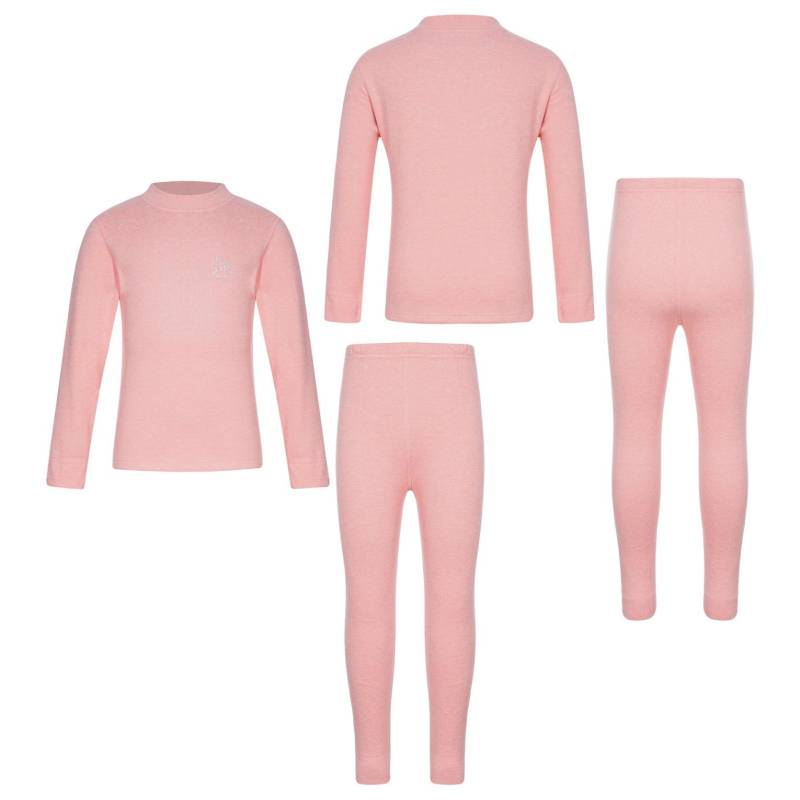 Thermo-Unterwäsche-Set für Kinder, Mädchen und Jungen, warmer Baselayer-Anzug, Stehkragen, Langarm-T-Shirt mit Hose 13-14 Years von Joom DACH