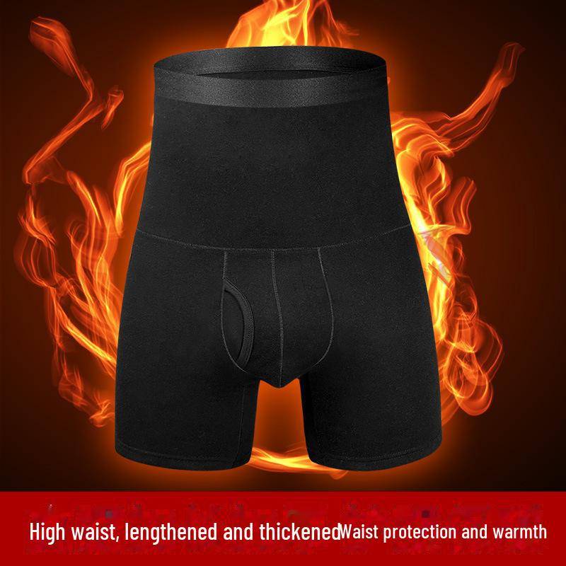 Thermo-Unterwäsche für den Winter mit hoher Taille und Taillenschutz in Übergröße für Herren. 3XL (145-170 jin) von Joom DACH