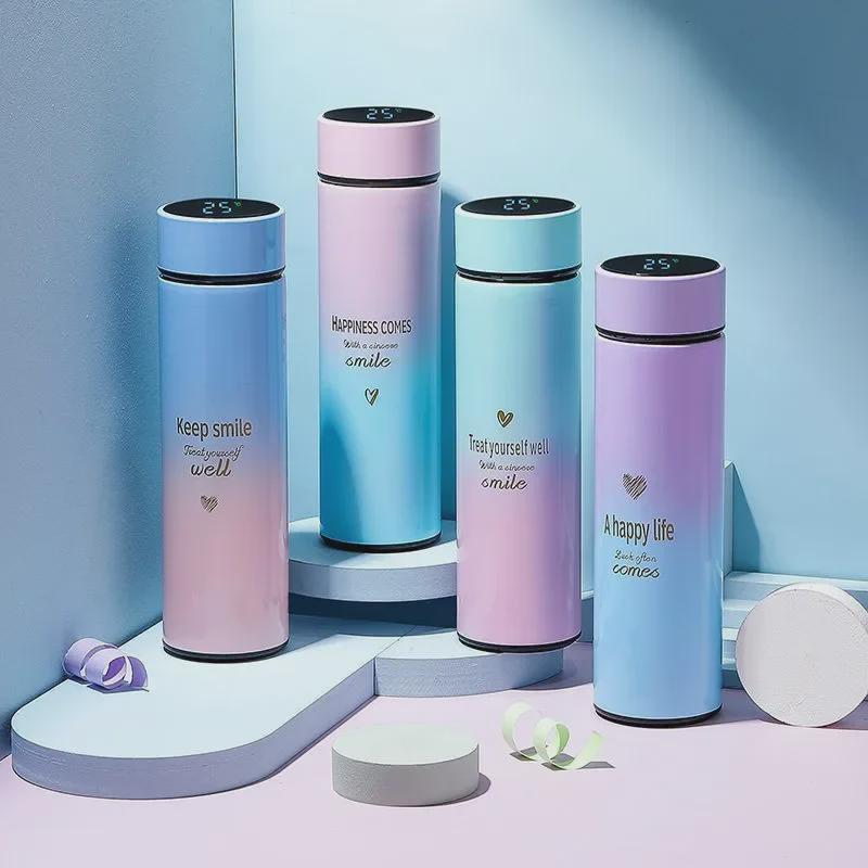 Thermoskanne mit Farbverlauf: Smart Temperature 304 Edelstahl-Wasserbecher, kreative Temperaturmessung, personalisierte Gravur, geschenkfertiger gerader Becher 500ml Thermoskanne mit Farbverlauf: Smart Temperature 304 Edelstahl-Wasserbecher, kreative Temperaturmessung, personalisierte Gravur, geschenkfertiger gerader Becher 500ml von Joom DACH