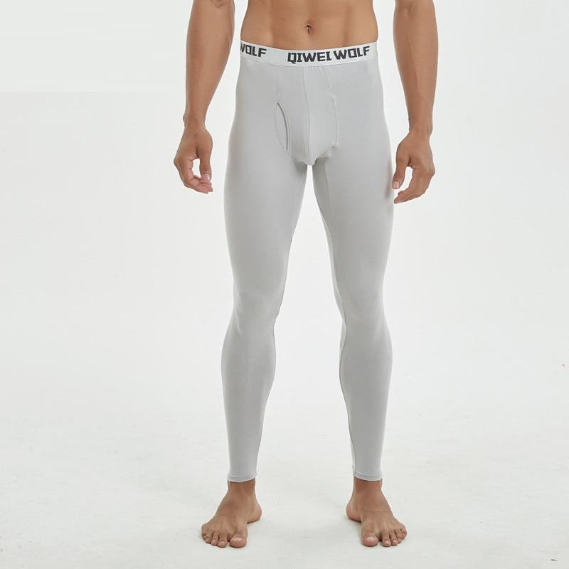 Thermounterwäsche Herren Dünne Modal Leggings Eng Elastische Lange Unterhosen Unterteile L graue von Joom DACH