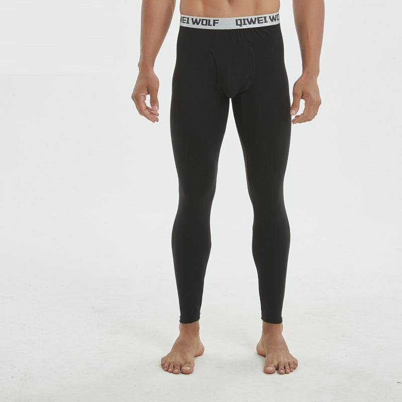 Thermounterwäsche Herren Dünne Modal Leggings Eng Elastische Lange Unterhosen Unterteile XXXL schwarz von Joom DACH